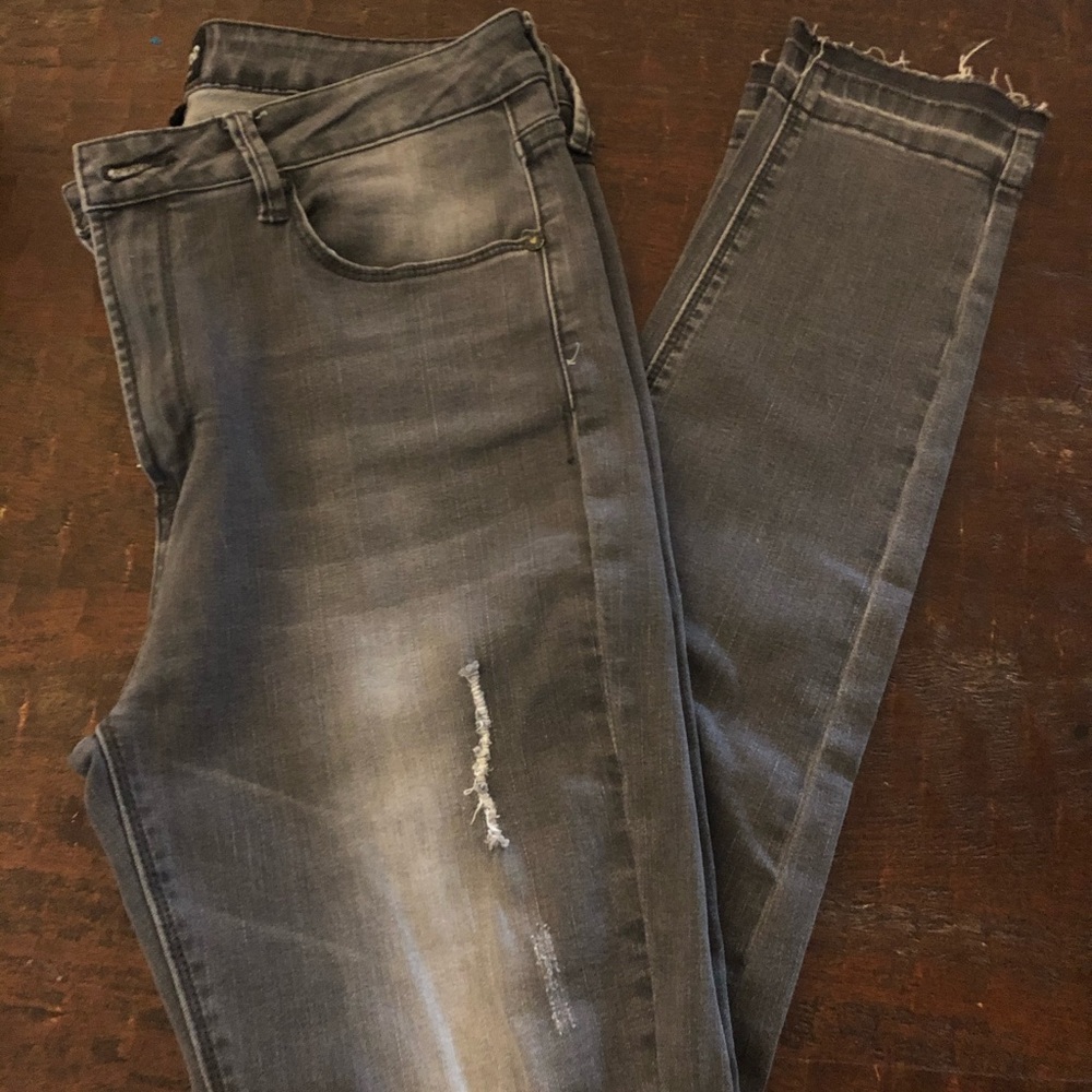 Gray jeans